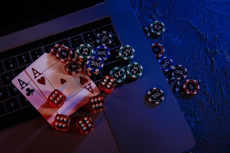 Ilustrasi edukasi dan kontrol diri dalam permainan togel online untuk menjaga tanggung jawab pengguna